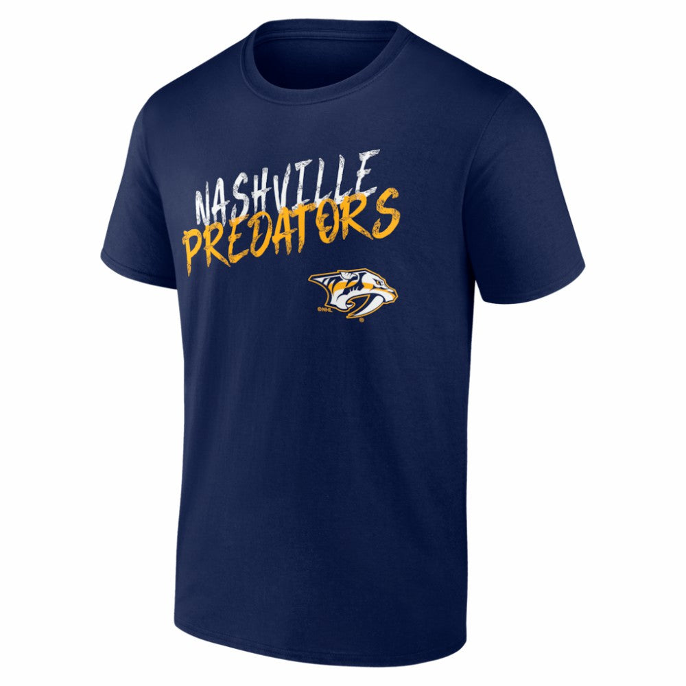 Nashville Predators Big & Tall Hustle Personalized Name & Number T-Shirt Navy