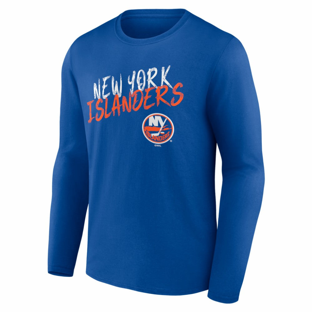 New York Islanders Hustle Personalized Name & Number Long Sleeve T-Shirt Royal