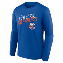 New York Islanders Hustle Personalized Name & Number Long Sleeve T-Shirt Royal