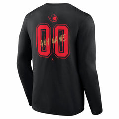 Ottawa Senators Hustle Personalized Name & Number Long Sleeve T-Shirt Black