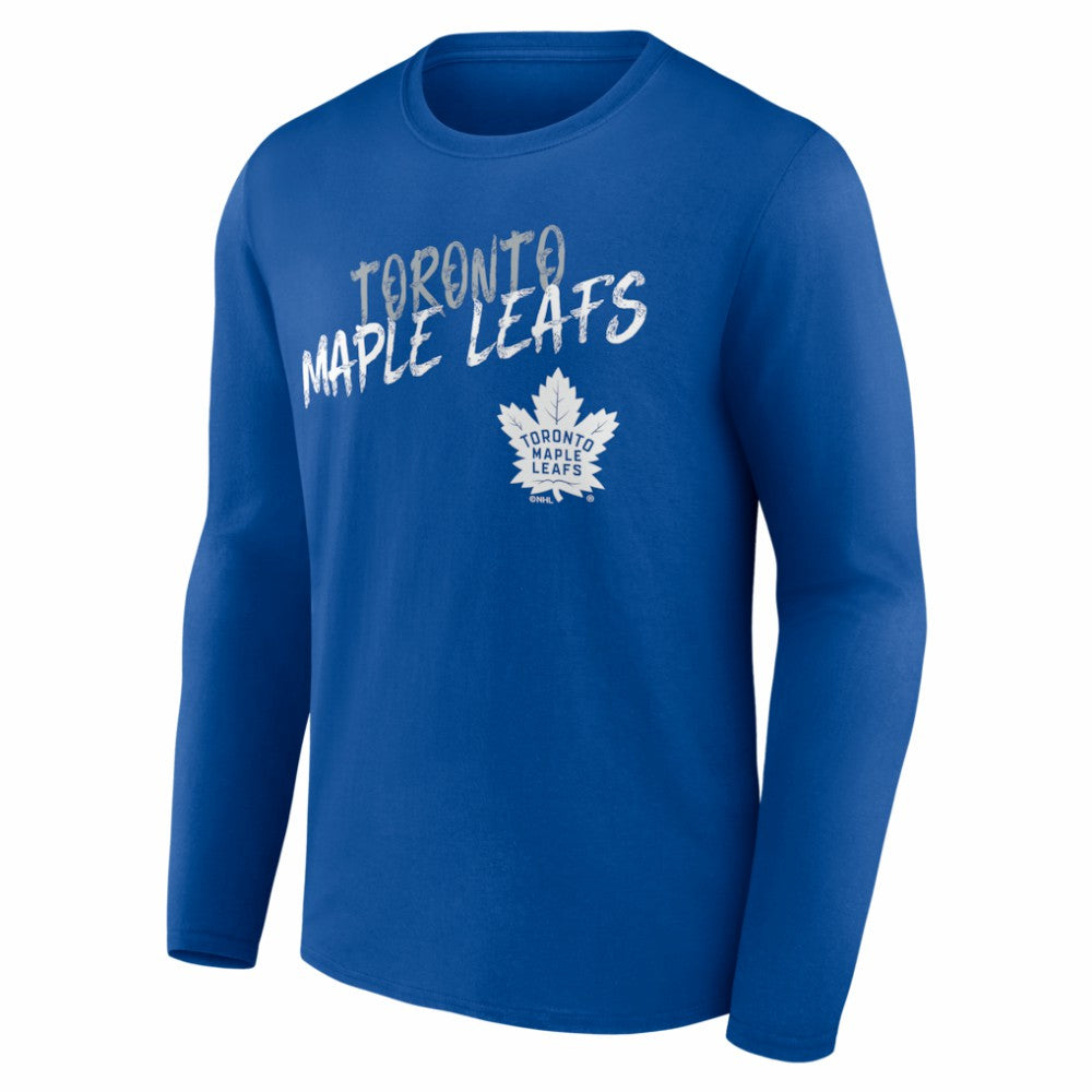 Toronto Maple Leafs Hustle Personalized Name & Number Long Sleeve T-Shirt Blue