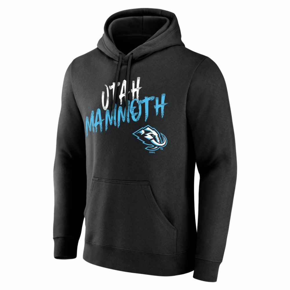 Utah Mammoth Hustle Personalized Name & Number Hoodie Black