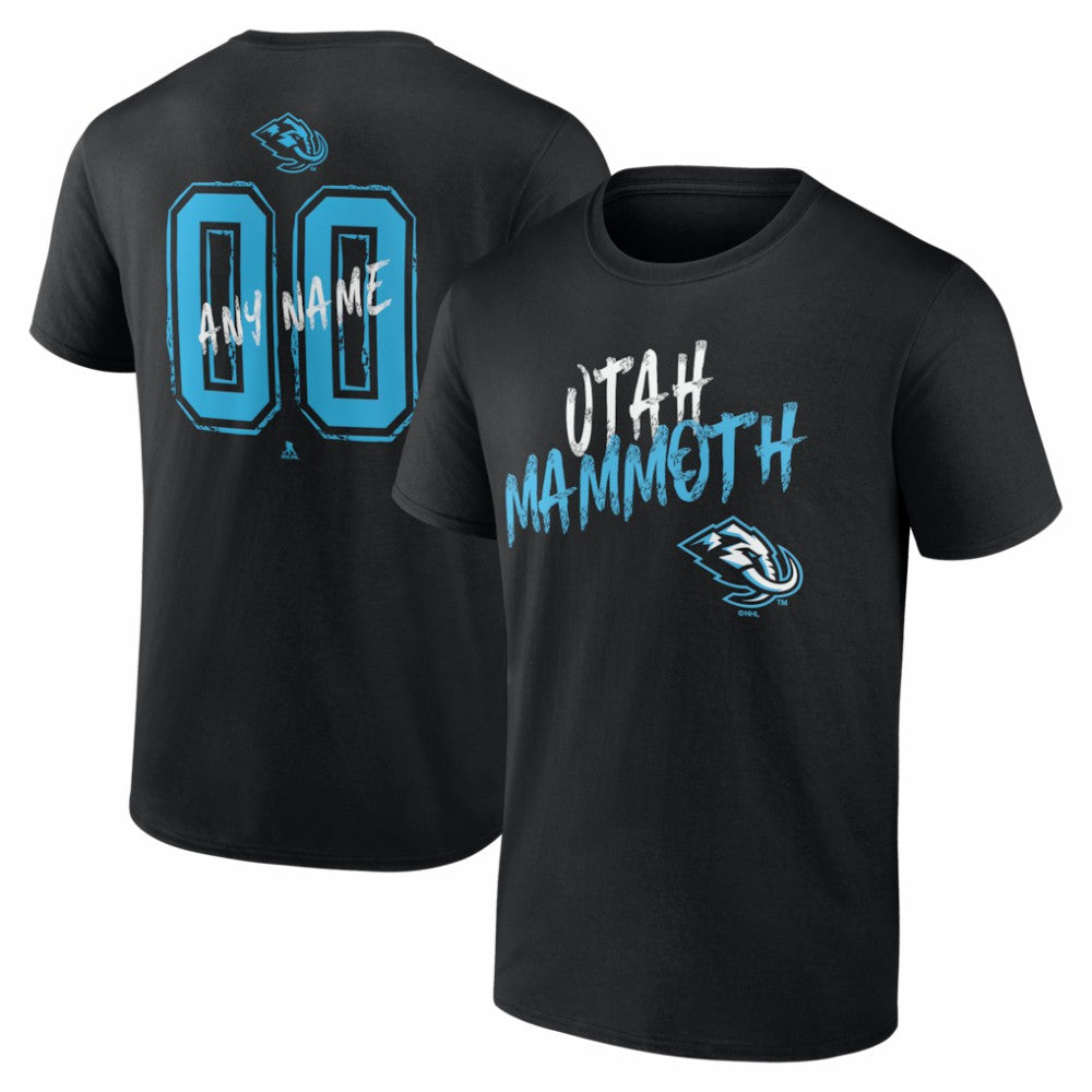 Utah Mammoth Hustle Personalized Name & Number T-Shirt Black