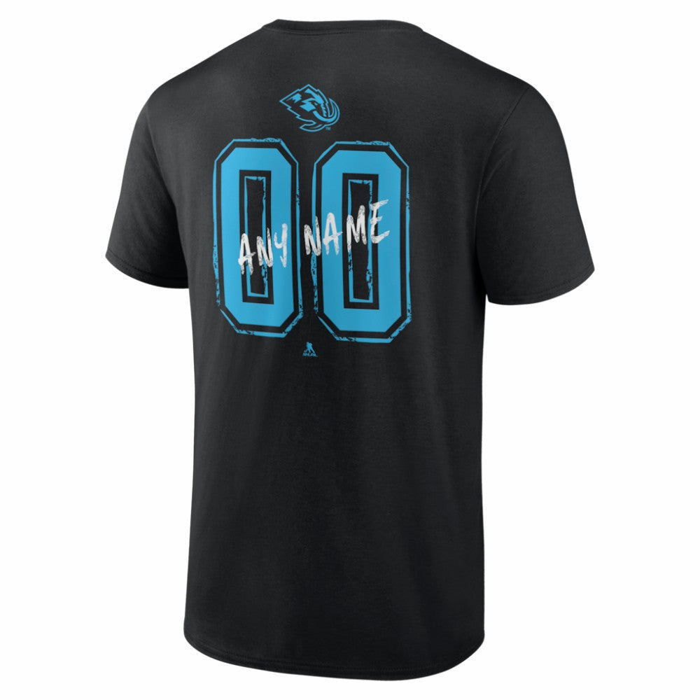 Utah Mammoth Hustle Personalized Name & Number T-Shirt Black
