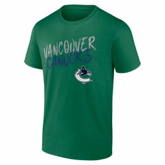 Vancouver Canucks Hustle Personalized Name & Number T-Shirt Green
