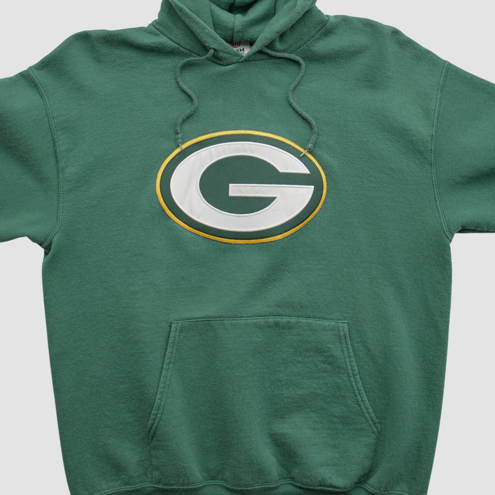 Green Bay Packers NFL 2010s Hooded Pullover Sweatshirt - Green Vintage discount