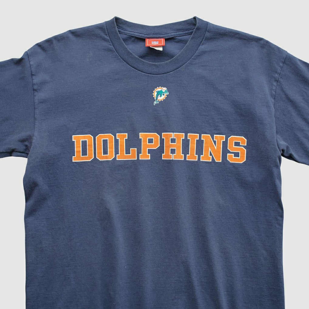 Miami Dolphins NFL 2000s Long Sleeve T-shirt - Navy Vintage cheap
