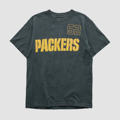 Green Bay Packers Reebok 2000s T-shirt - Black Vintage discount