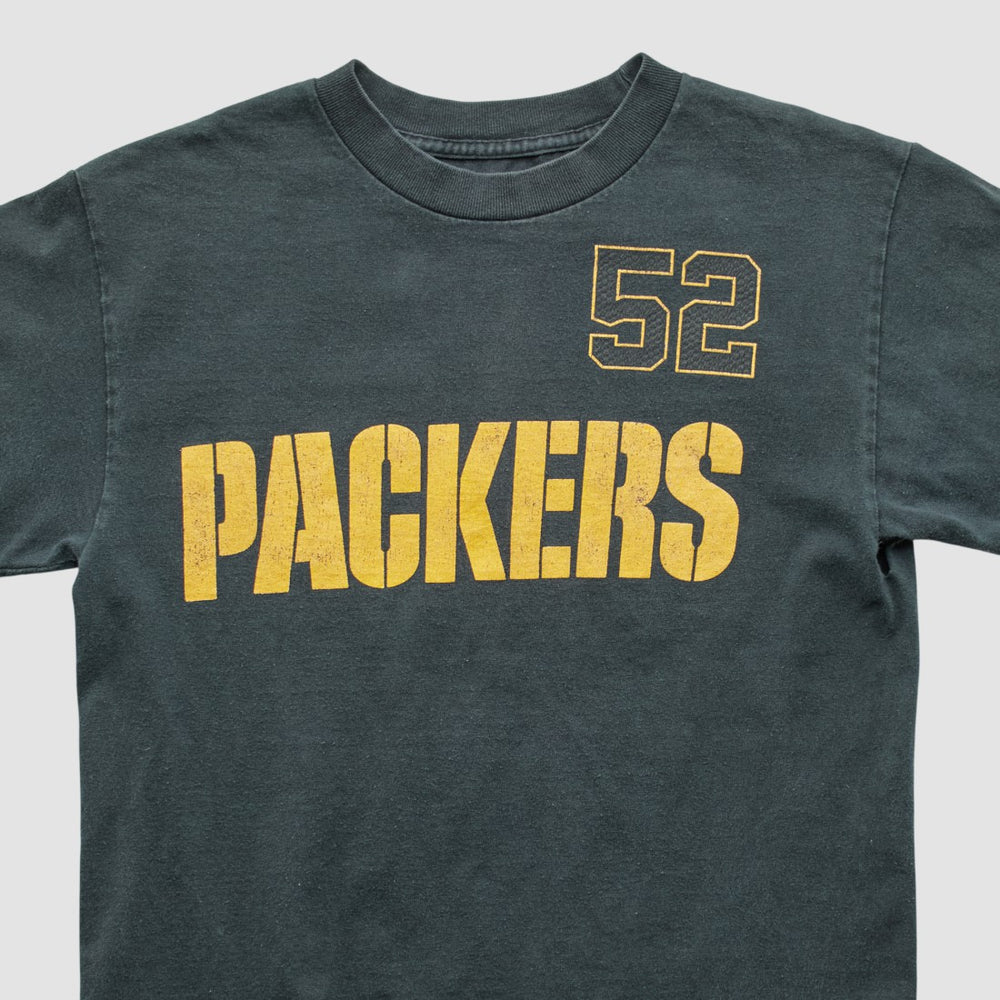 Green Bay Packers Reebok 2000s T-shirt - Black Vintage discount