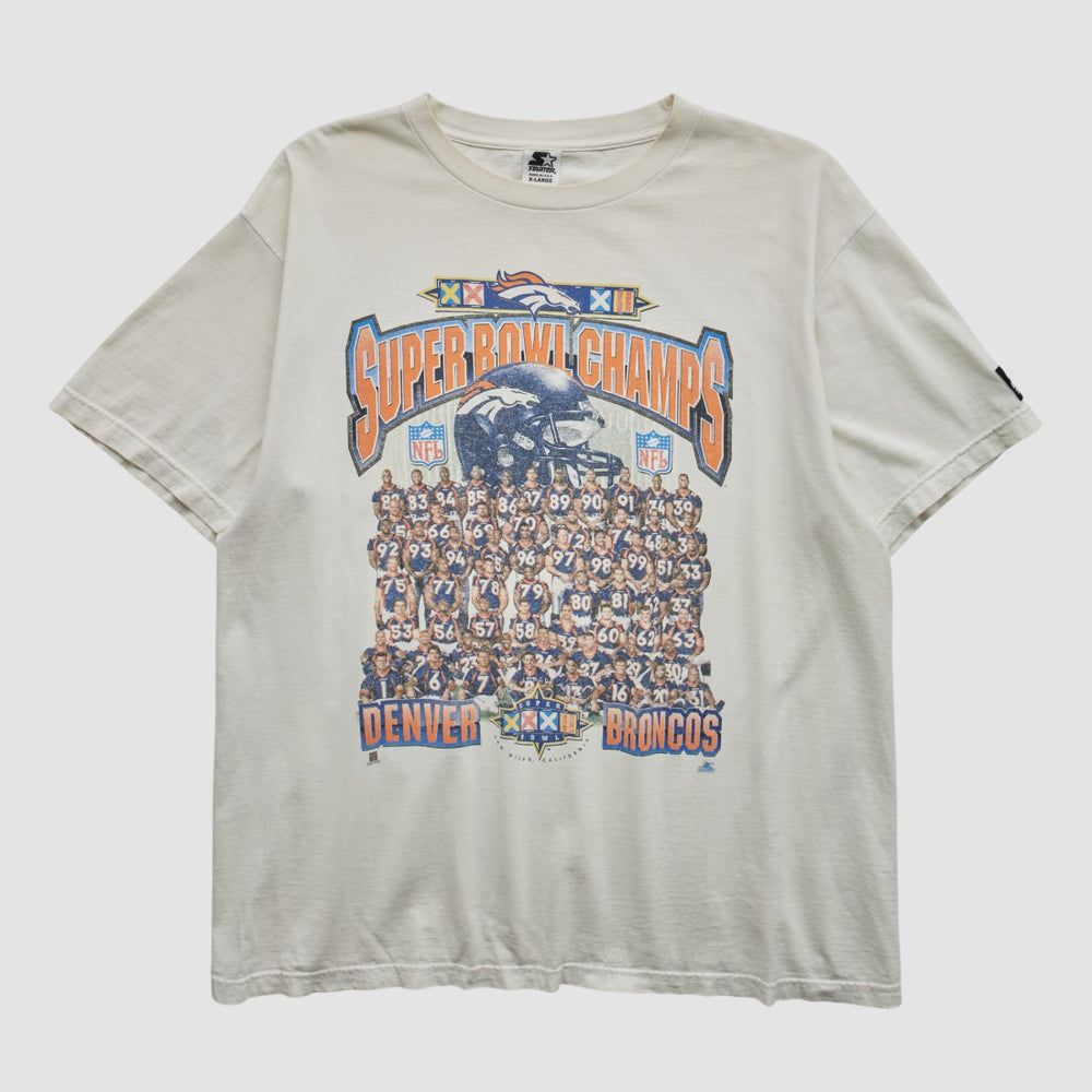 Denver Broncos Starter 1998 T-shirt - White Vintage online
