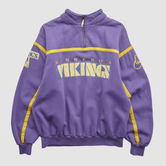 Minnesota Vikings 90s 1/4 Zip Sweatshirt - Purple Vintage sale