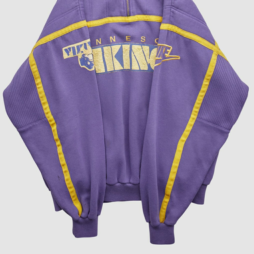 Minnesota Vikings 90s 1/4 Zip Sweatshirt - Purple Vintage sale