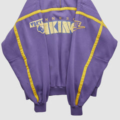 Minnesota Vikings 90s 1/4 Zip Sweatshirt - Purple Vintage sale