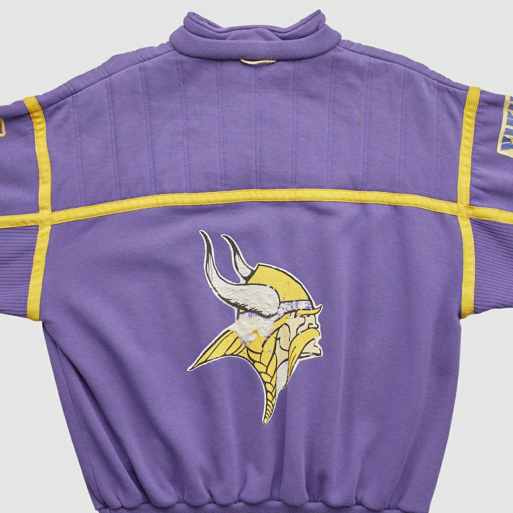 Minnesota Vikings 90s 1/4 Zip Sweatshirt - Purple Vintage sale