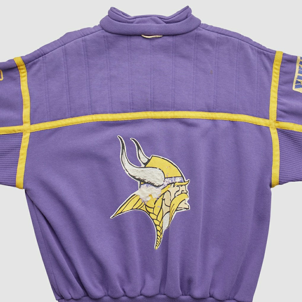 Minnesota Vikings 90s 1/4 Zip Sweatshirt - Purple Vintage sale