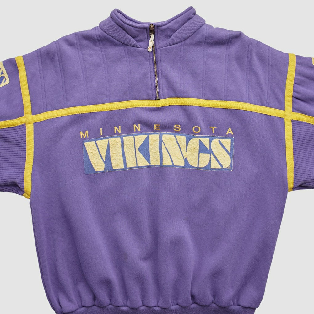 Minnesota Vikings 90s 1/4 Zip Sweatshirt - Purple Vintage sale