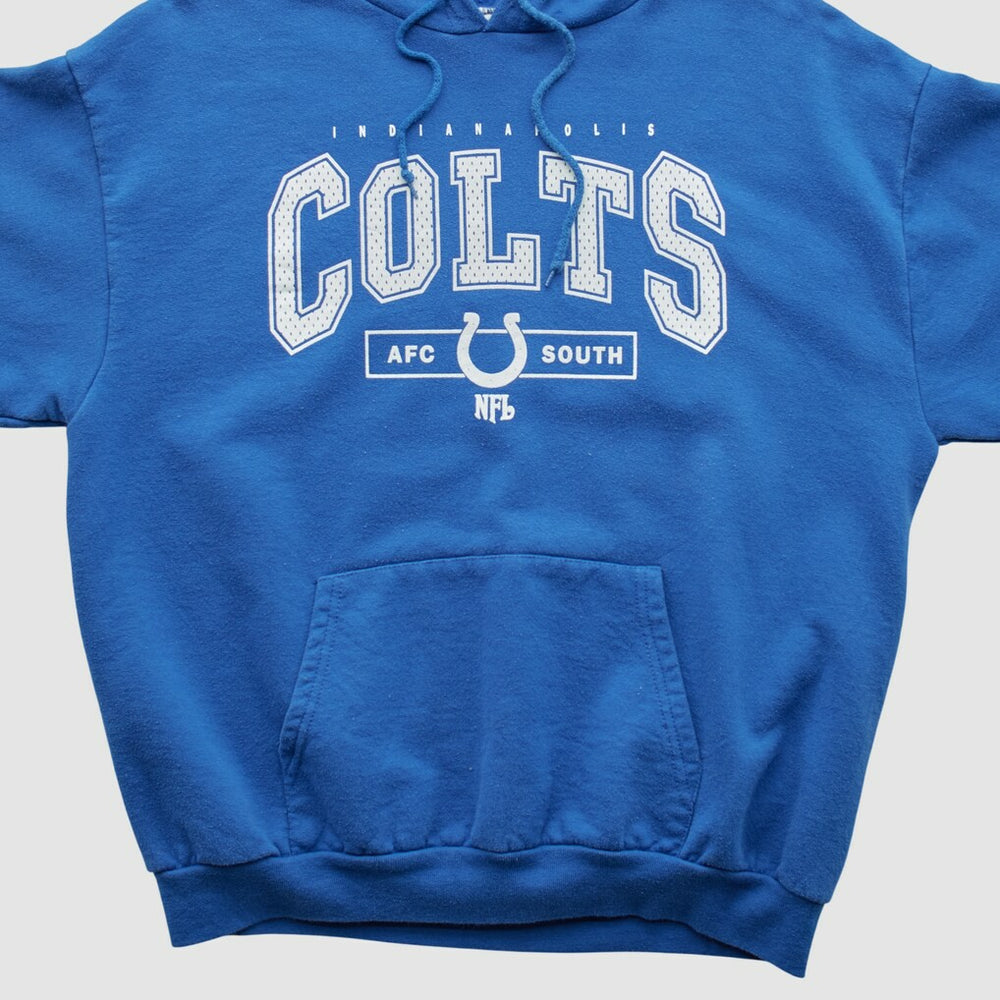 Indianapolis Colts NFL Hooded Pullover Sweatshirt - Blue Vintage on sale