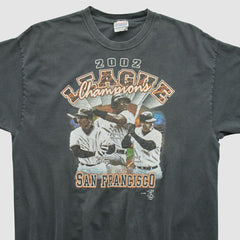 San Francisco Giants Hanes 2002 T-shirt - Black Vintage