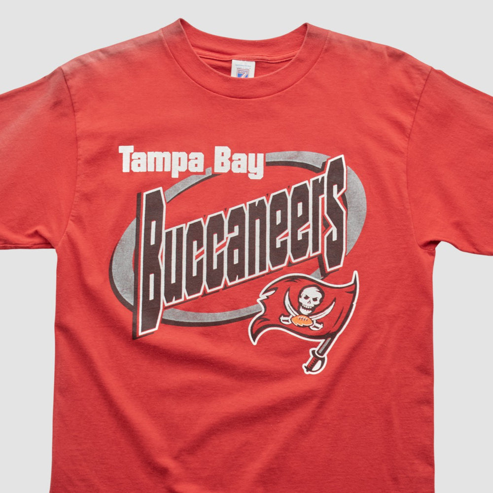 Tampa Bay Buccaneers Logo 7 T-shirt - Red Vintage online