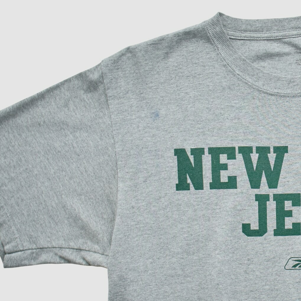 New York Jets Reebok 2000s T-shirt - Heather Gray Vintage on sale