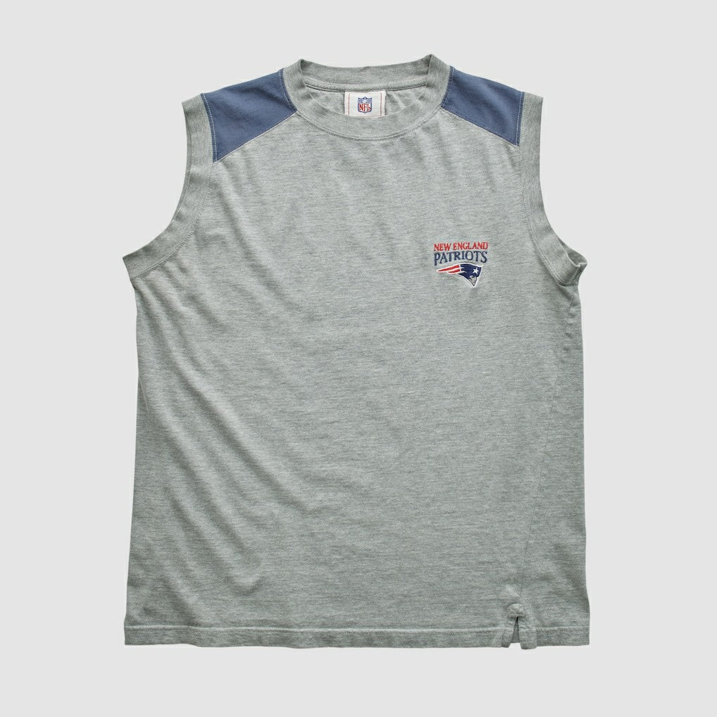 New England Patriots NFL Tank - Heather Gray Vintage sale