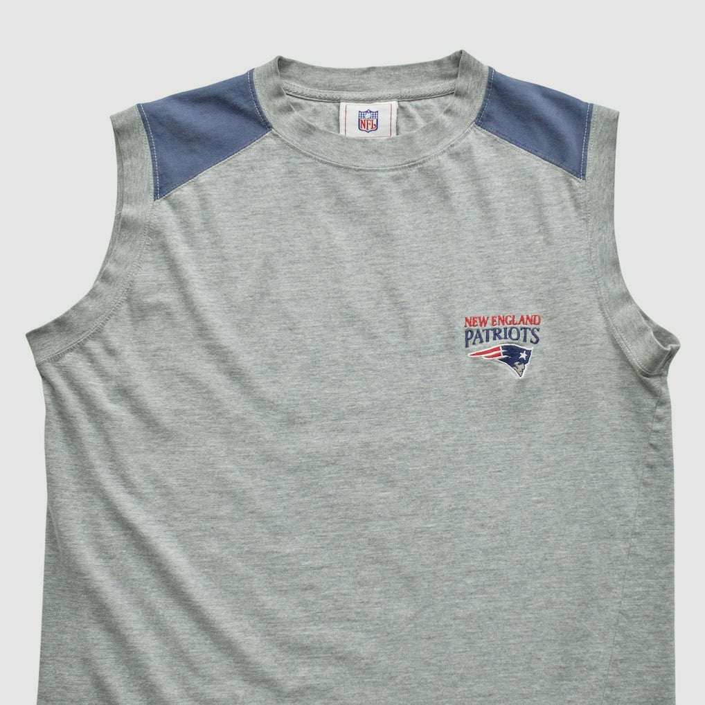 New England Patriots NFL Tank - Heather Gray Vintage sale