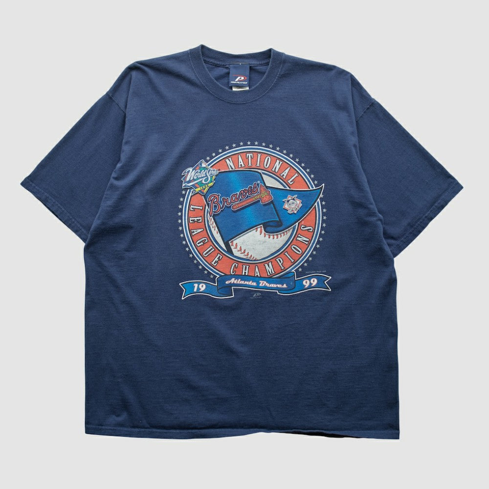Atlanta Braves Pro Player 1999 T-shirt - Navy Vintage