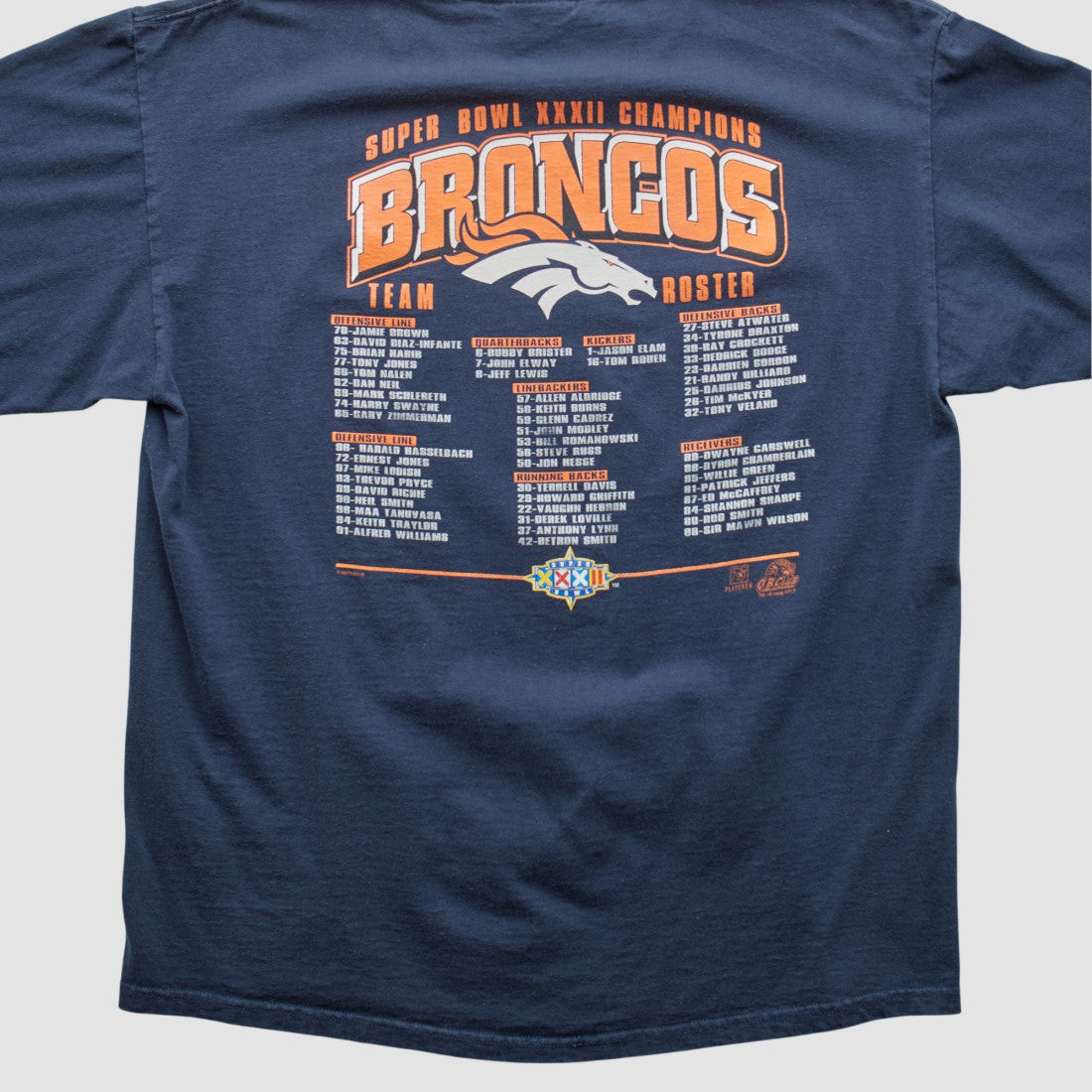 Denver Broncos Lee Sport 1998 T-shirt - Navy Vintage cheap