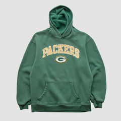 Green Bay Packers NFL 2000s Hooded Pullover Sweatshirt - Green Vintage discount
