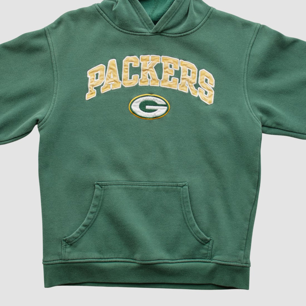Green Bay Packers NFL 2000s Hooded Pullover Sweatshirt - Green Vintage discount