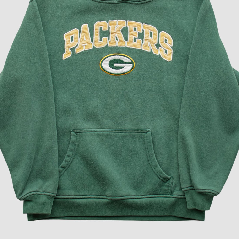 Green Bay Packers NFL 2000s Hooded Pullover Sweatshirt - Green Vintage discount