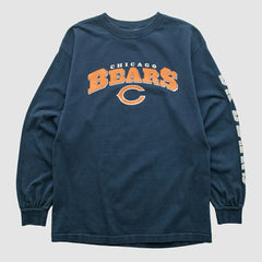 Chicago Bears NFL 2000s Long Sleeve T-shirt - Navy Vintage cheap