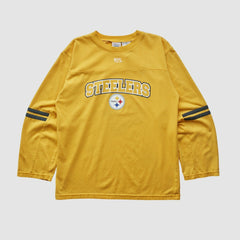 Pittsburgh Steelers NFL 2000s Long Sleeve T-shirt - Yellow Vintage outlet