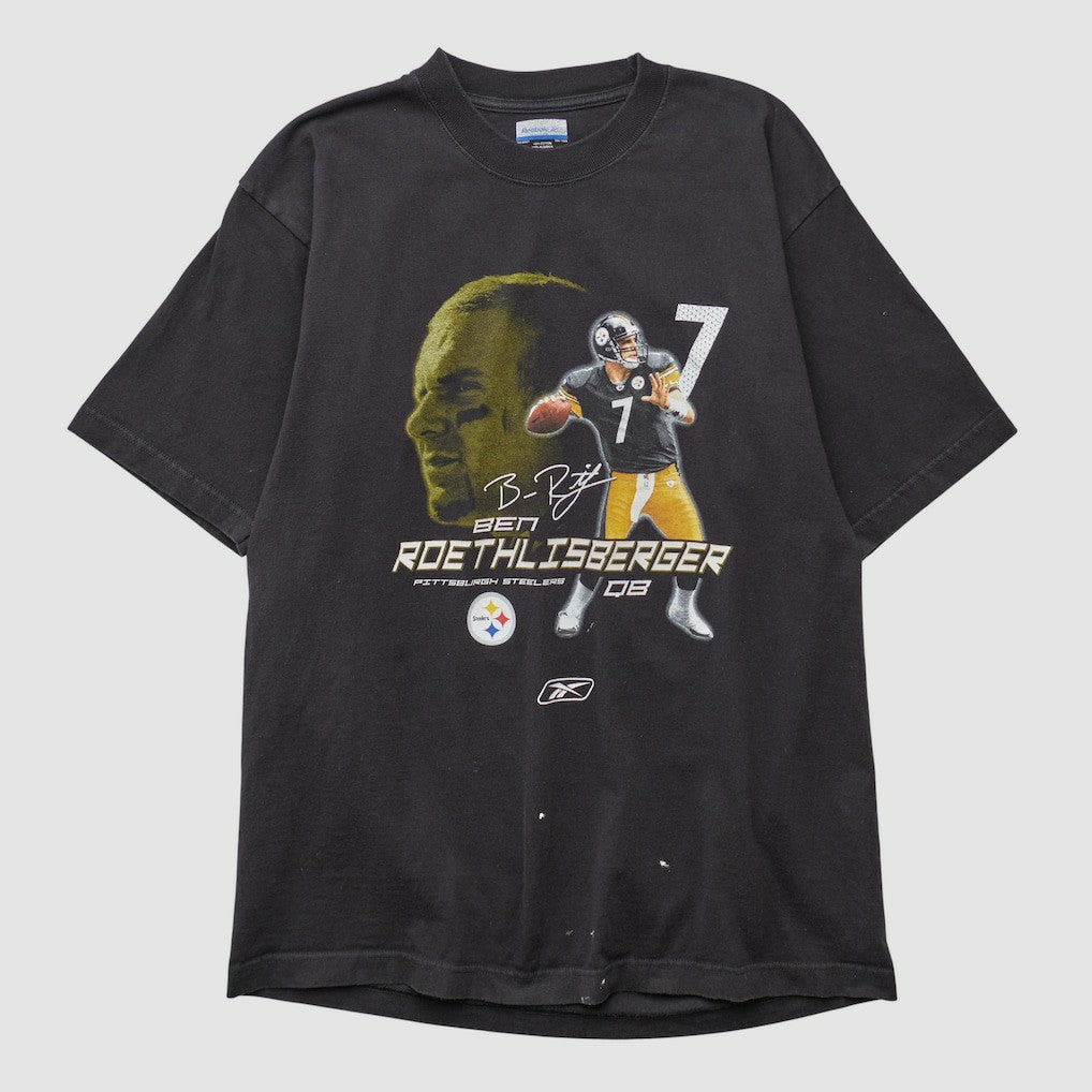 Pittsburgh Steelers Reebok 2008 T-shirt - Charcoal Vintage cheap