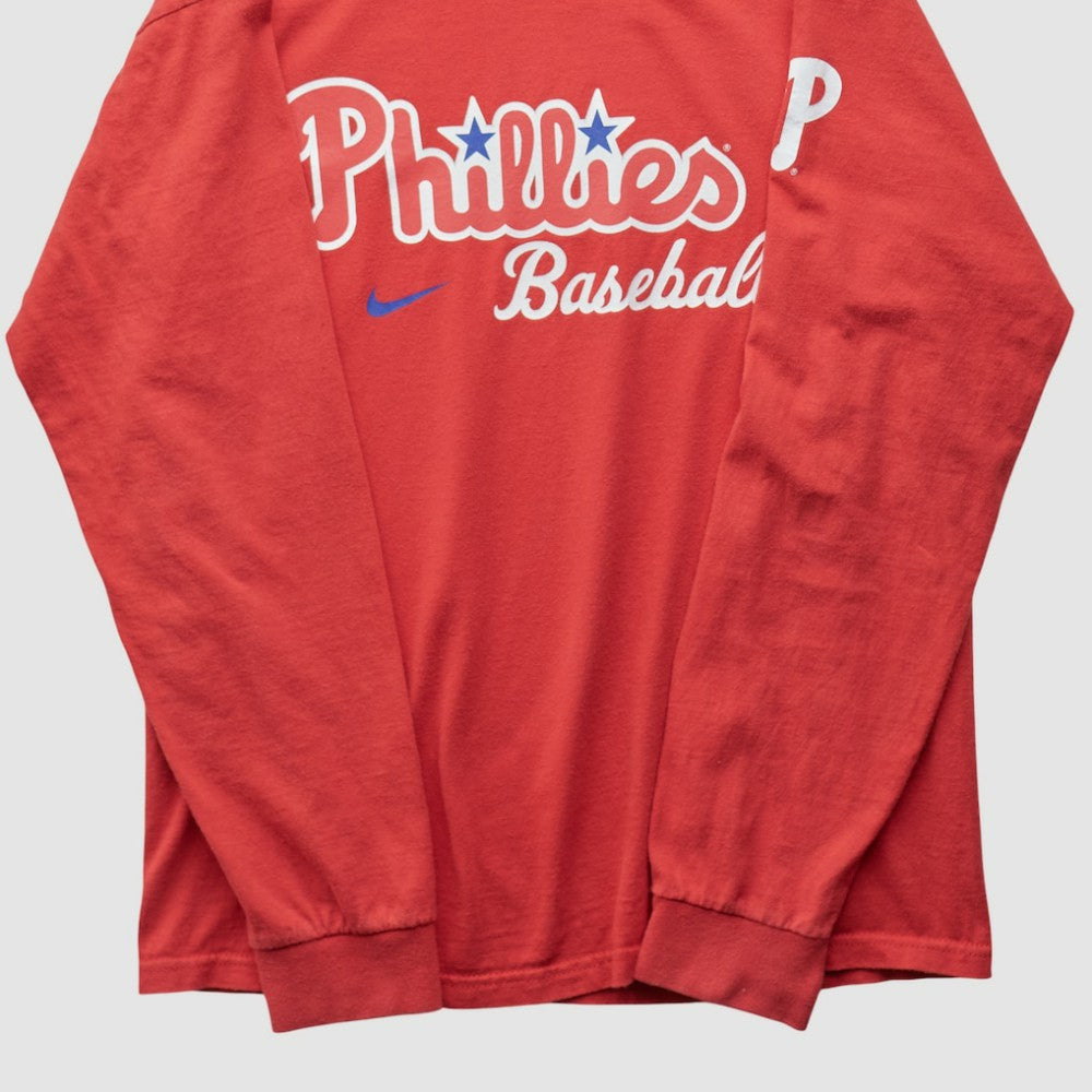 Philadelphia Phillies 2000s Long Sleeve T-shirt - Red Vintage | Nike