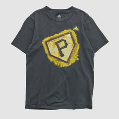 Pittsburgh Pirates Adidas 2010s T-shirt - Black Vintage