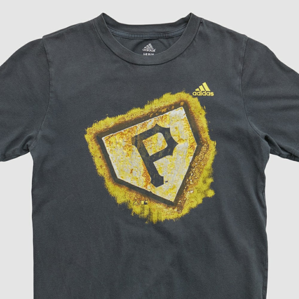 Pittsburgh Pirates Adidas 2010s T-shirt - Black Vintage