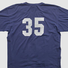 Atlanta Braves Majestic 90s T-shirt - Navy Vintage
