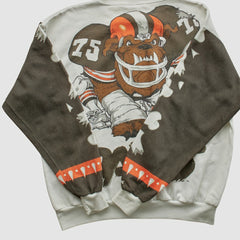 Cleveland Browns Chalk Line 90s Pullover Sweatshirt - White Vintage discount