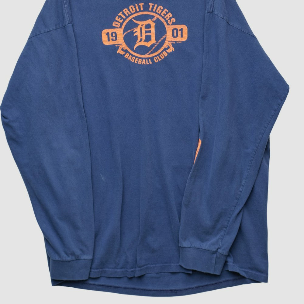 Detroit Tigers 2000s Long Sleeve T-shirt - Navy Vintage | Nike