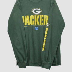 Green Bay Packers NFL 2010s Long Sleeve T-shirt - Green Vintage for sale
