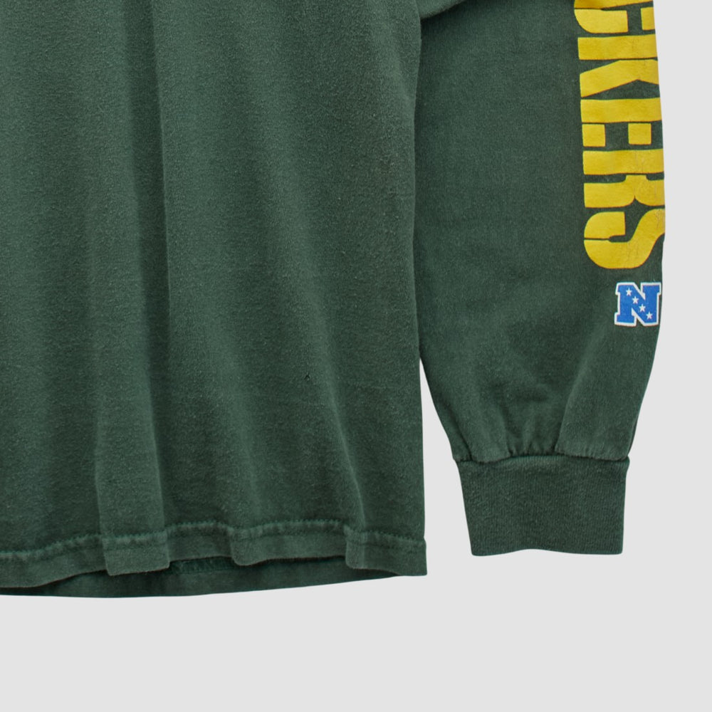 Green Bay Packers NFL 2010s Long Sleeve T-shirt - Green Vintage for sale