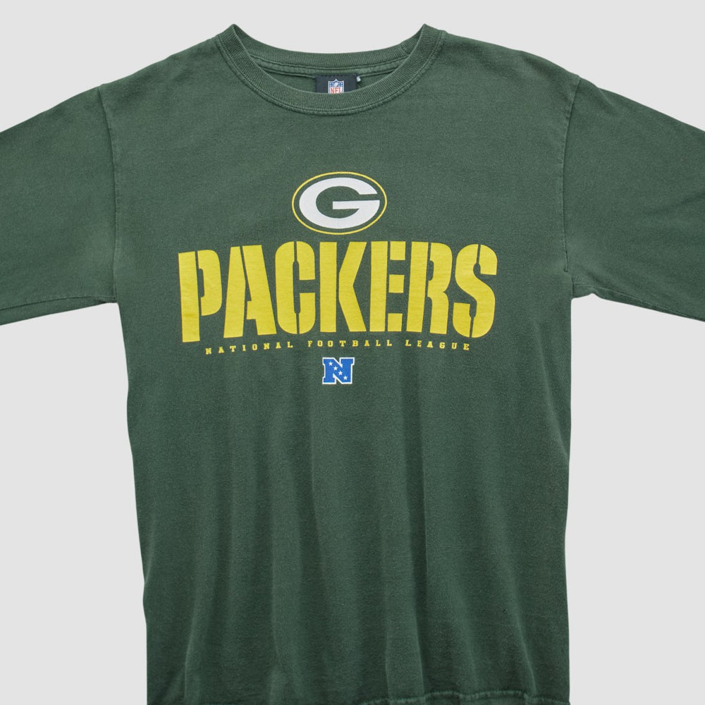 Green Bay Packers NFL 2010s Long Sleeve T-shirt - Green Vintage for sale