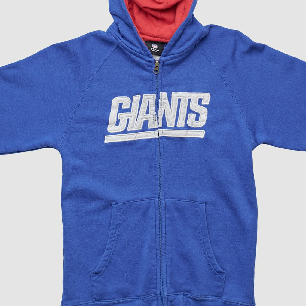 New York Giants NFL 2010s Hooded Full Zip Sweatshirt - Blue Vintage for sale