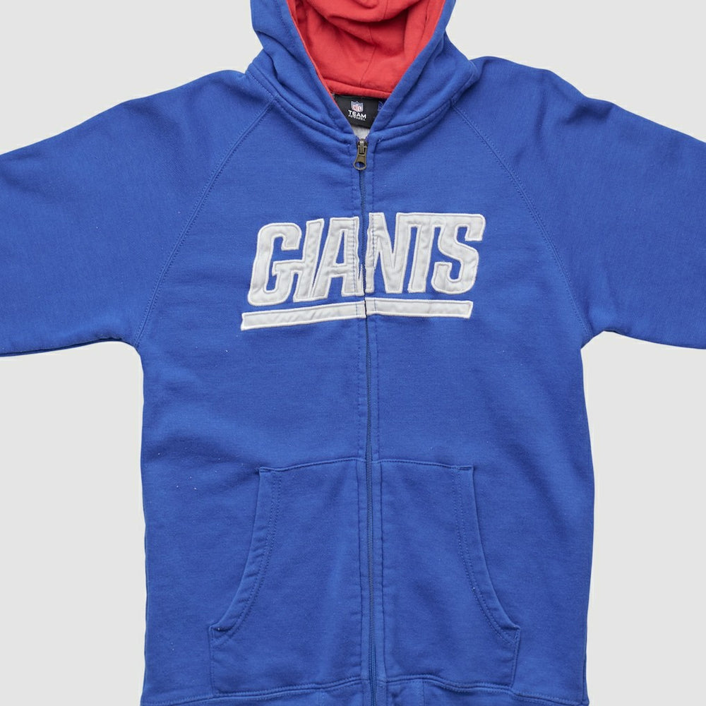 New York Giants NFL 2010s Hooded Full Zip Sweatshirt - Blue Vintage for sale