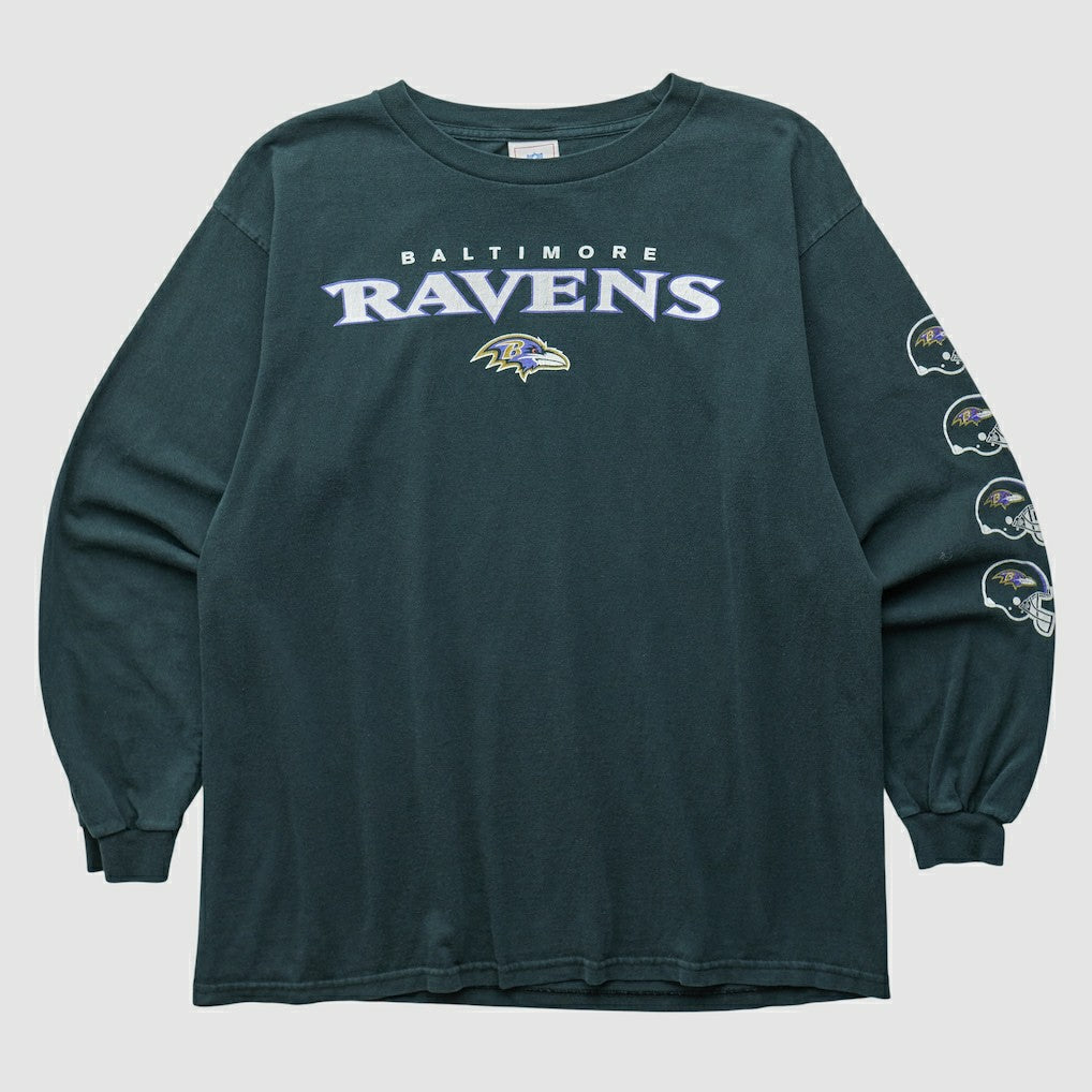 Baltimore Ravens NFL 2000s Long Sleeve T-shirt - Black Vintage sale