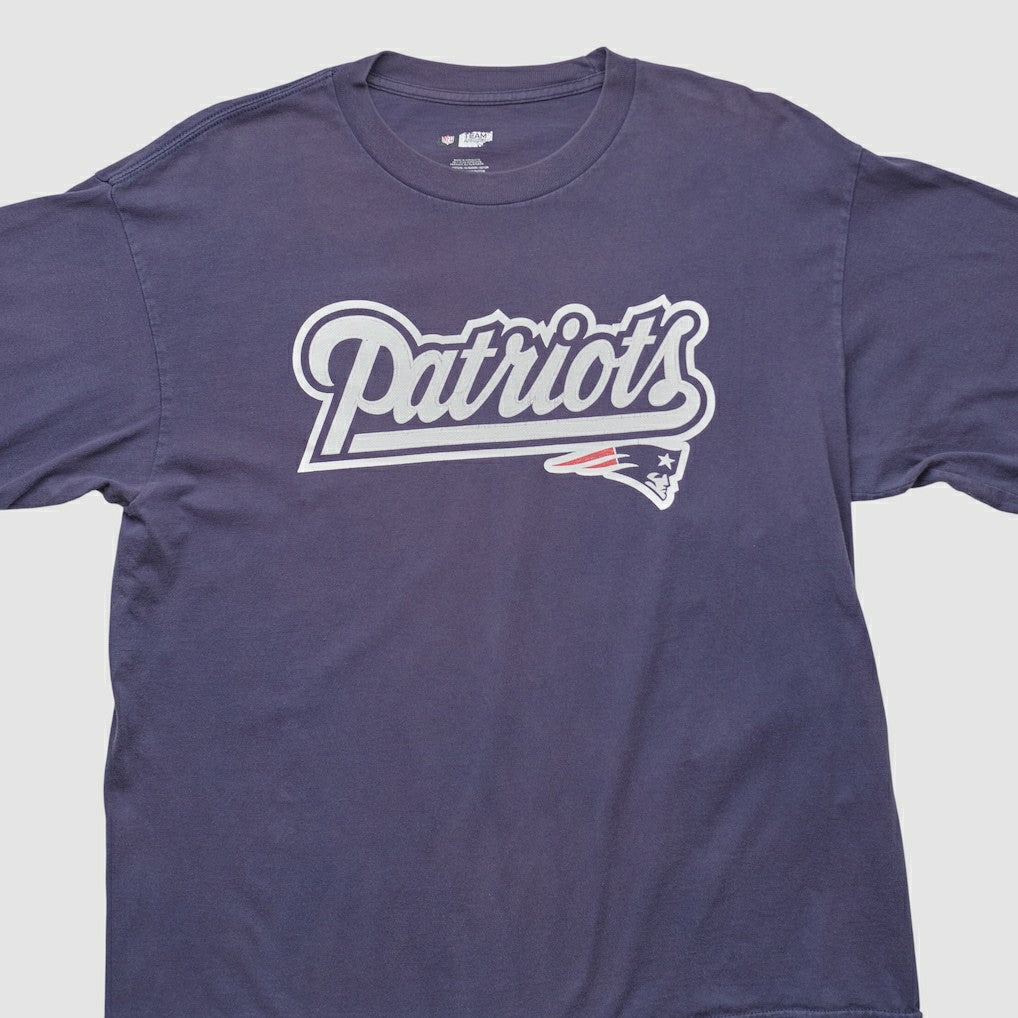 New England Patriots NFL 2000s Long Sleeve T-shirt - Navy Vintage sale