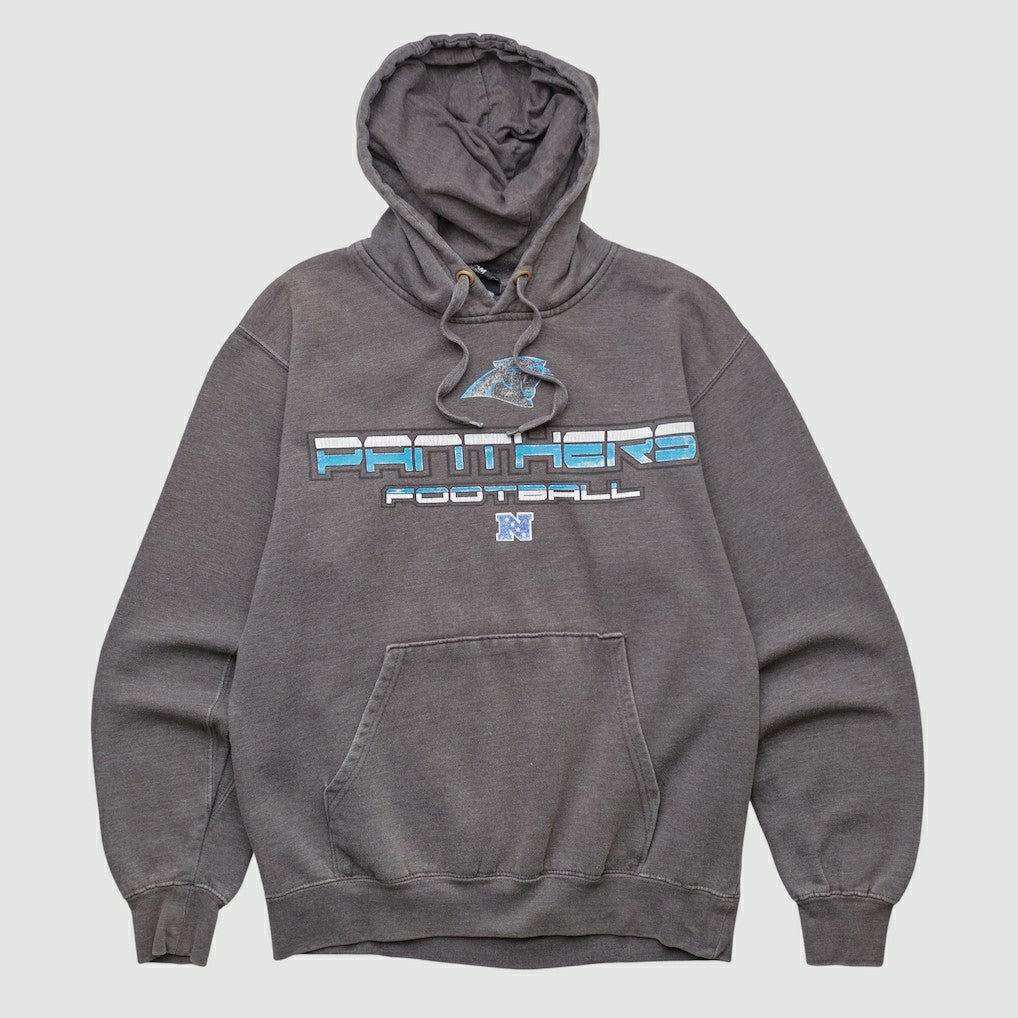 Carolina Panthers NFL 2010s Hooded Pullover Sweatshirt - Dark Heather Gray Vintage for sale