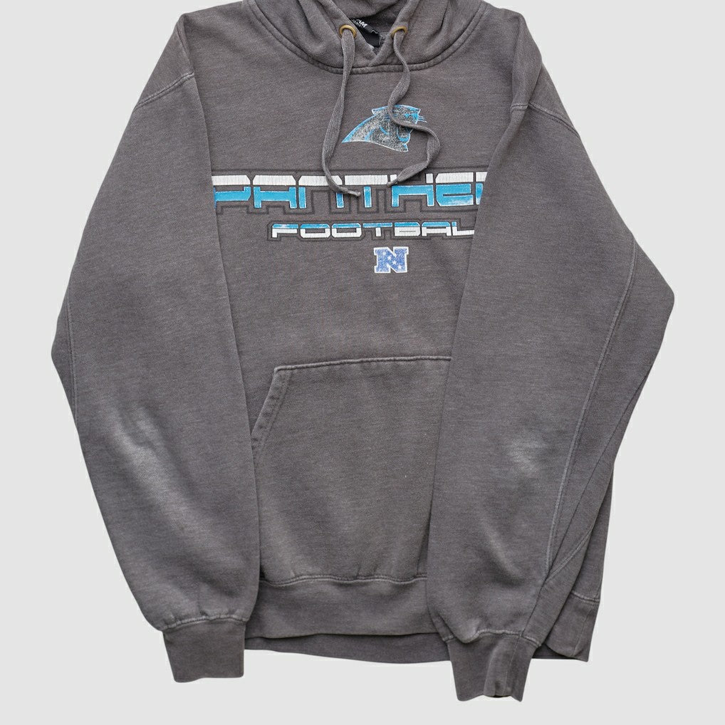 Carolina Panthers NFL 2010s Hooded Pullover Sweatshirt - Dark Heather Gray Vintage for sale