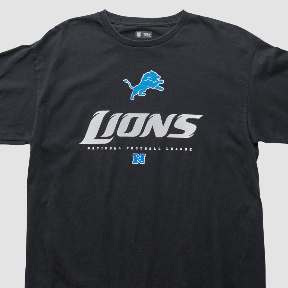 Detroit Lions NFL 2010s Long Sleeve T-shirt - Black Vintage discount